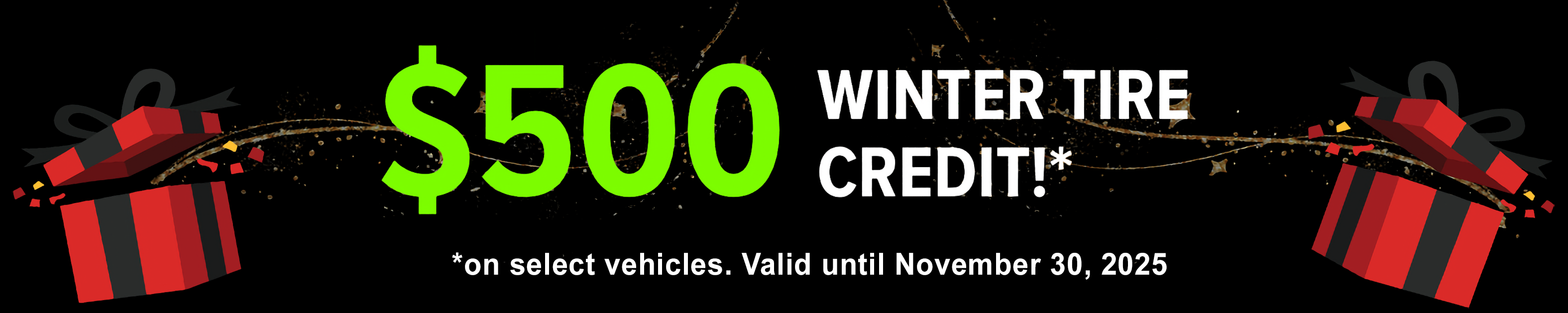 Winter Tire Credit - $500 Off